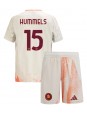 Billige AS Roma Mats Hummels #15 Bortedraktsett Barn 2024-25 Kortermet (+ Korte bukser)